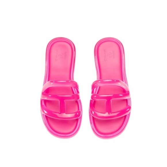 Telfar x Melissa Jelly Slide - Clear Pink Unisex - Picture 3 of 15